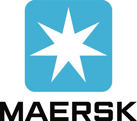 maersk logo white font
